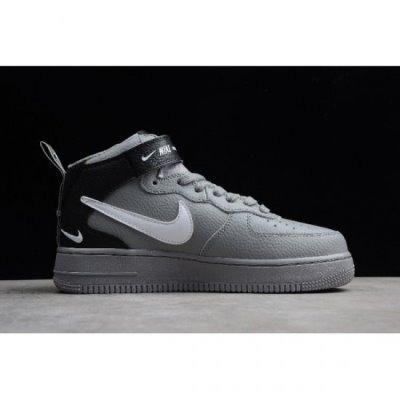 Nike Air Force 1 Af1 Mid '07 Lv8 Wolf Gri / Siyah Kaykay Ayakkabı Türkiye - AFUJW7LC